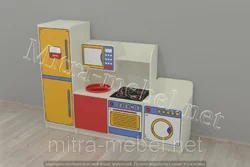 Детская игровая кухня Жасмин (1600*420*1200h)
