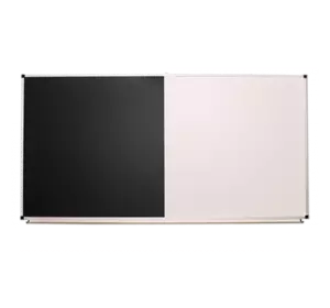 Доска одноповерхностная комбинированная черно-белая