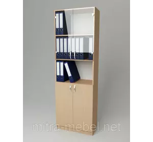 Шкаф для документов со стеклом К-113 (600*320*1860h)