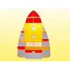 Детская стенка для игрушек Ракета (1580*350*2050h)
