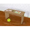 Стол  детский двухместный с полками (1100*450*h) Стол  детский двухместный с полками (1100*450*h)