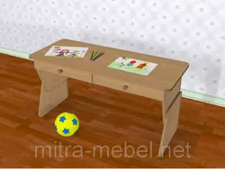 Стол  двухместный регулируемый с ящиками (1100*450*h) Стол  двухместный регулируемый с ящиками (1100*450*h)