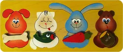 Вкладыши игрушка обучающая "Кто, что ест" Вкладыши игрушка обучающая "Кто, что ест"