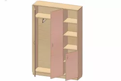 Шкаф для одежды К-132 (900*320*1860h)