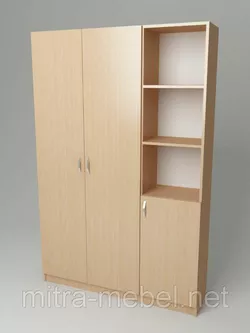 Шкаф для одежды К-132 (900*320*1860h)