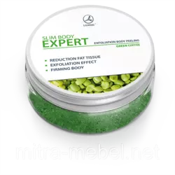 Slim Body Expert для моделирования фигуры Пилинг для тела с зеленым кофе Exfoliation body peeling 150 ml