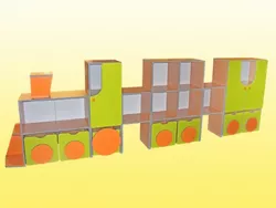 Стенка для детского сада ПАРОВОЗ - ЭКСПРЕСС