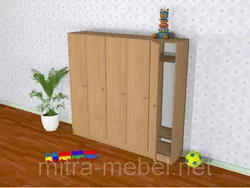 Шкаф детский пятисекционный (1520*250*1250h) Шкаф детский пятисекционный (1520*250*1250h)