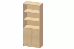 Шкаф книжный К-104 (600*330*1860h) Шкаф книжный К-104 (600*330*1860h)
